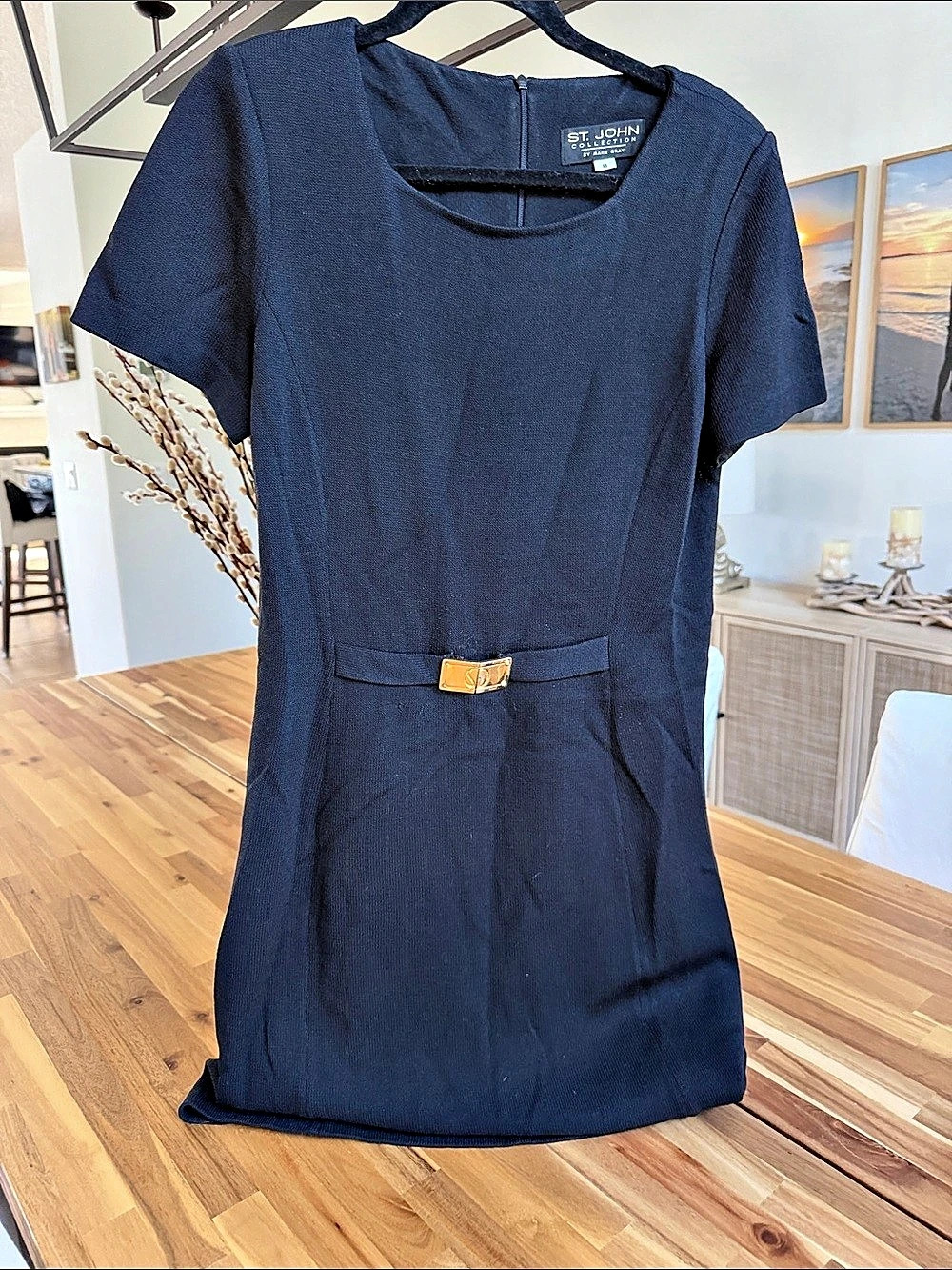 St. John Collection by Marie Gray dress Mini Dress Blue Size 8